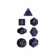 Set di 7 Dadi a D4 D6 D8 D10 D12 D20 Facce - Chessex - Maculato - Cobalt Camo