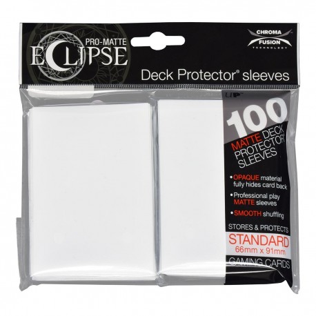 100 Sleeves Standard Pro-Matte Eclipse - Ultra Pro - Arctic White