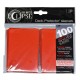 100 Bustine Protettive Standard Pro Matte Eclipse - Ultra Pro - Rosso Mela