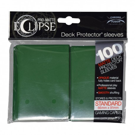 100 Sleeves Standard Pro-Matte Eclipse - Ultra Pro - Forest Green