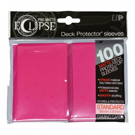 100 Bustine Protettive Standard Pro Matte Eclipse - Ultra Pro - Hot Pink