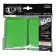 100 Sleeves Standard Pro-Matte Eclipse - Ultra Pro - Lime Green