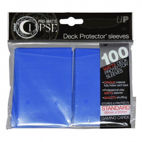 100 Bustine Protettive Standard Pro Matte Eclipse - Ultra Pro - Blu Pacifico
