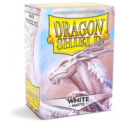 100 Bustine Protettive Standard Matte - Dragon Shield - Bianco