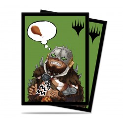 100 Bustine Protettive Standard - Ultra Pro - MTG - Chibi Collection - Garruk I'm Starving!